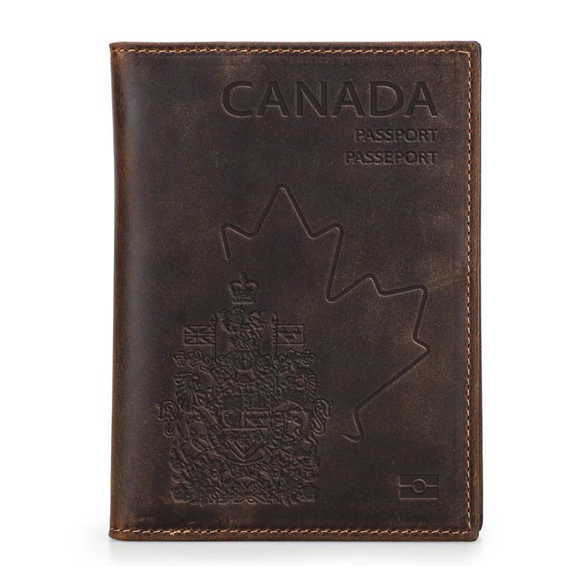 Anti theft document brushing bag Airtag travel passport bag