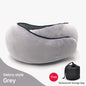 Memory Foam Neck Travel Pillow: Soft, 360° Head Support, for Home, Plane & Car