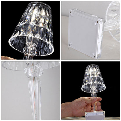 RGB LED Crystal Table Lamp Diamond Rose Bar Night Light Touch Atmosphere Bedside