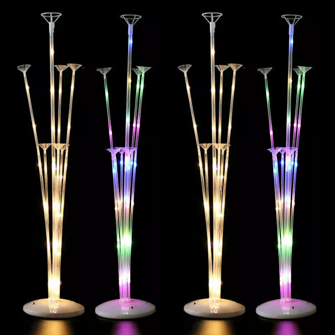 4Pcs LED Light Balloon Stand Holder Kit Support Base Table Wedding Party Decor 72cm