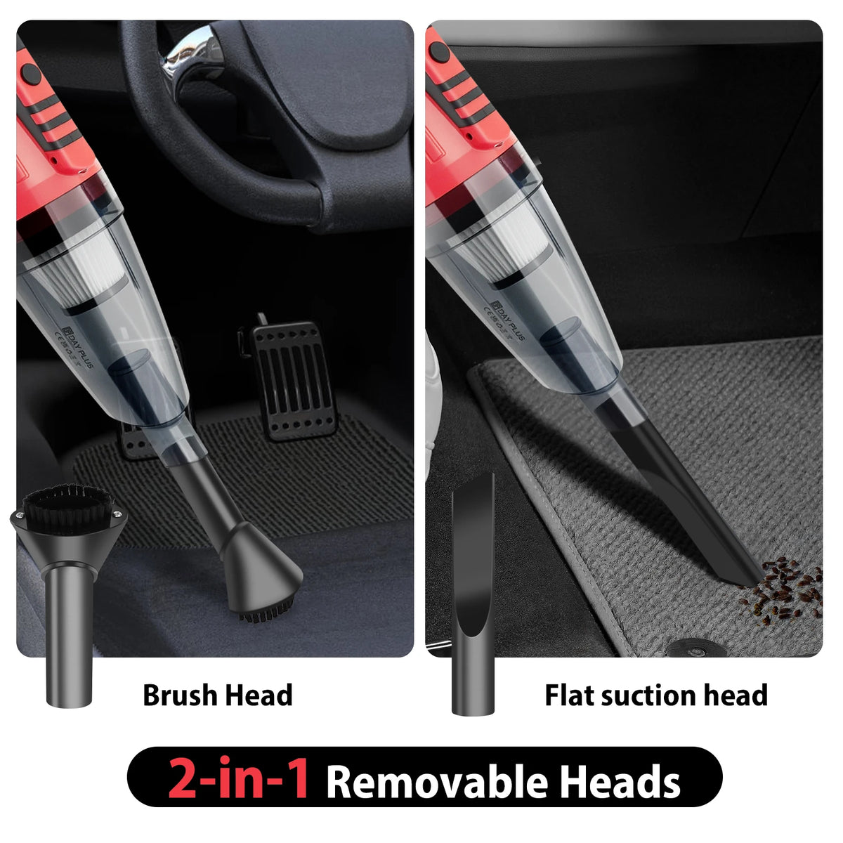 Cordless Vacuum Cleaner, 5500PA 2-in-1 Upright & Handheld Stick Vacuum, Up to 20Mins Runtime Lightweight Vacuums with Detachable Battery, for Hardwood Floor Carpet Car Pet Hair