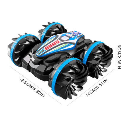 Amphibious Remote Control Car Gesture Sensor 4WD Off-Road Toy Car 360 Degree Rotating Waterproof RC Stunt Car for Kids Gifts