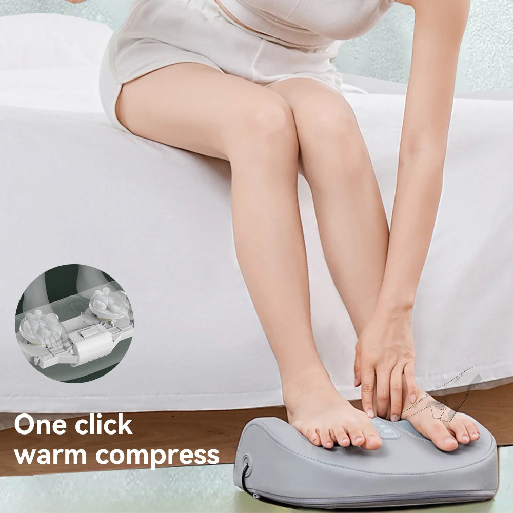 Hot Compress Foot Massager 4D Deep Muscle Massage Leg Hand Promote Blood Circulation Constant Temperature  3 Speeds