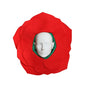 England Rose Hat - Rugby & Football Supporters Accessory, Red Petal Headpiece with Green Hood - Six Nations & World Cup