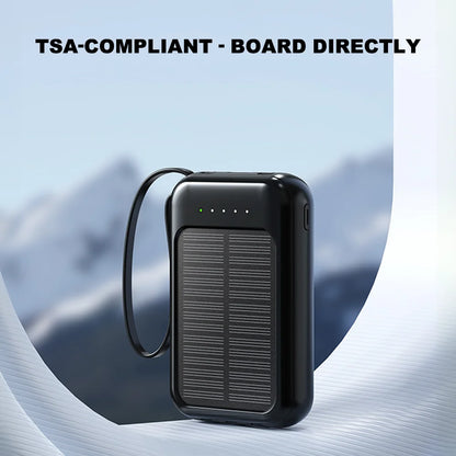 Portable Solar Power Bank 20000mAh Super Fast Charging Solar Mobile Phone Charger With LED Flashlight For Xiaomi Huawei iPhone