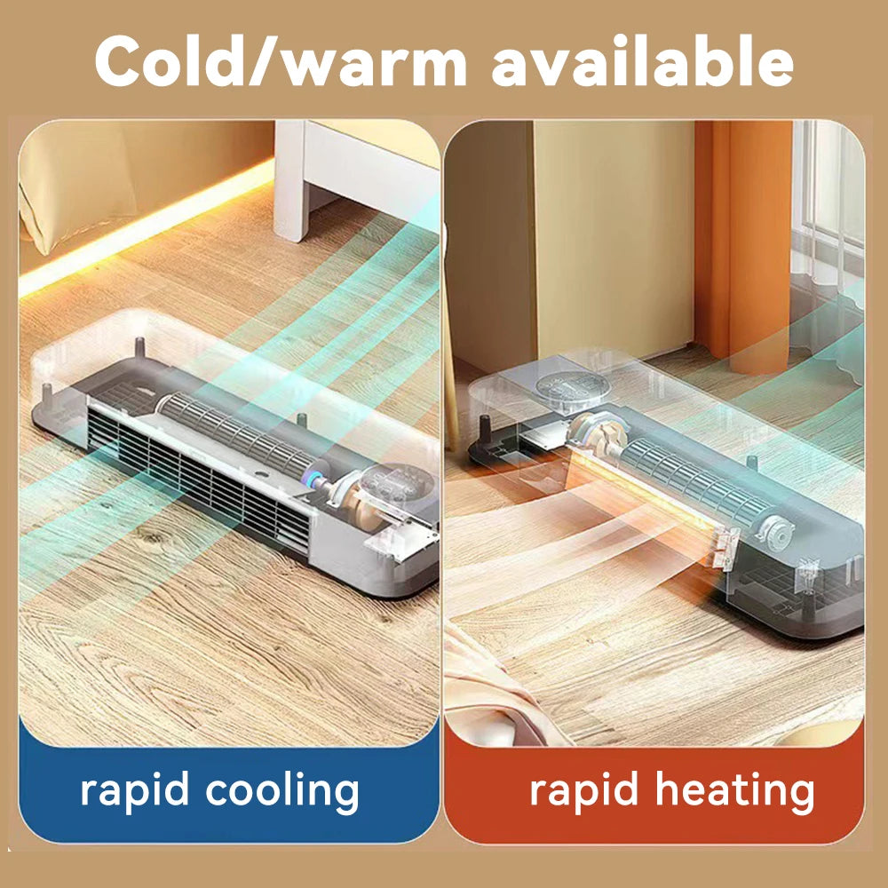 New Fan Heater Wall Mounted Electric Heater Heater Warm Air Cold Air Dual Mode with Remote Control Heater Air Conditioner