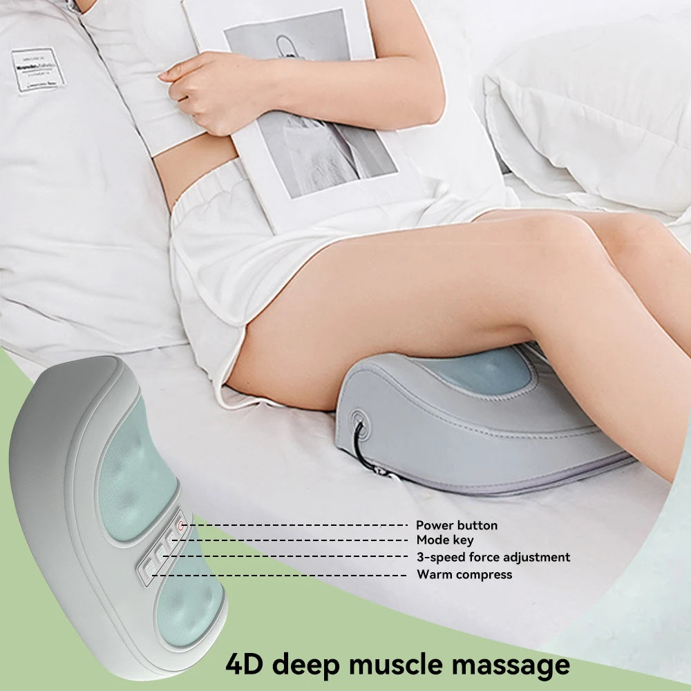 Hot Compress Foot Massager 4D Deep Muscle Massage Leg Hand Promote Blood Circulation Constant Temperature  3 Speeds