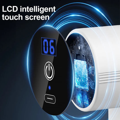 Mini Massage Gun Muscle Relaxation Deep Tissue Body Massager Dynamic Vibrator Portable LCD Digital Display Fascia Gun Massage