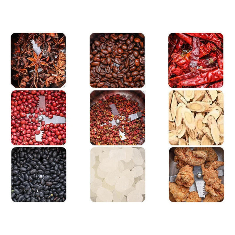 300W Kitchen Multifunctional 4 Blade Grain Grinder Coffee Chopping Home Electric Coffee Grinder Nut Bean Flavor Blender