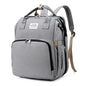 New Outdoor Folding Bag with Baby Can Sleep Mommy Bag Multi-functional Bottle Backpack Diaper Backpack