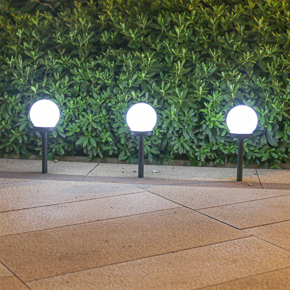 Solar Lights Outdoor 3/6 Pack Solar LED Globe Powered Garden Warm Light Waterproof for Yard Patio Walkway Landscape Pathway