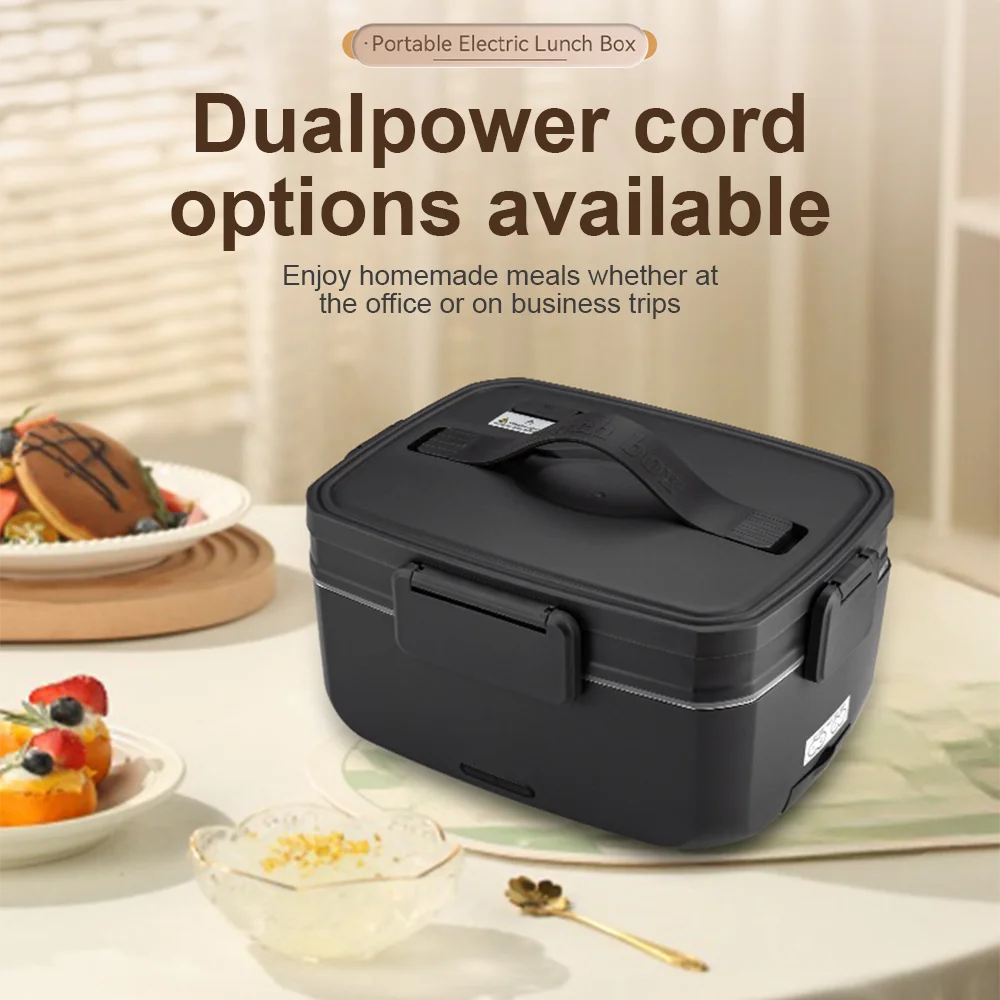 Clearance Sale 1.5L/3L Electric Lunch Box 40W/90W Fast Heating Portable Self-Heating Food Container Stainless Steel Liner Button Control Bento Box for Office School Travel UK Stock
