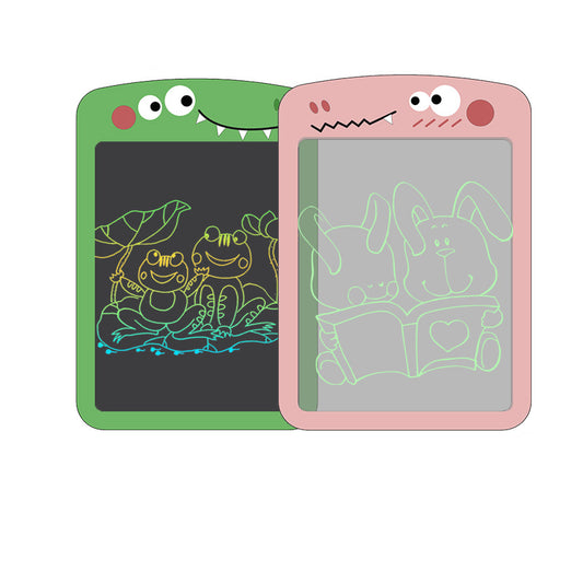 6.5 Inch Cartoon Couple Dinosaur LCD Writing Board Family Message Note Children's Early Puzzle LCD Writing Board