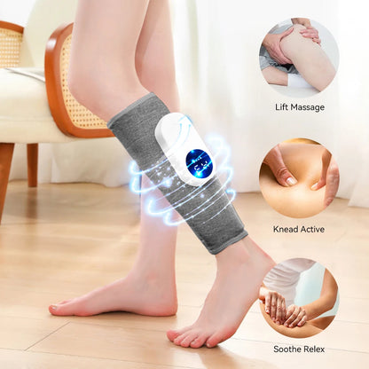 Portable Wireless 360° Air Pressure Calf Massager Eletric Leg Massage Calf And Foot Airbag Compresstion Relax Ergonomic Massager