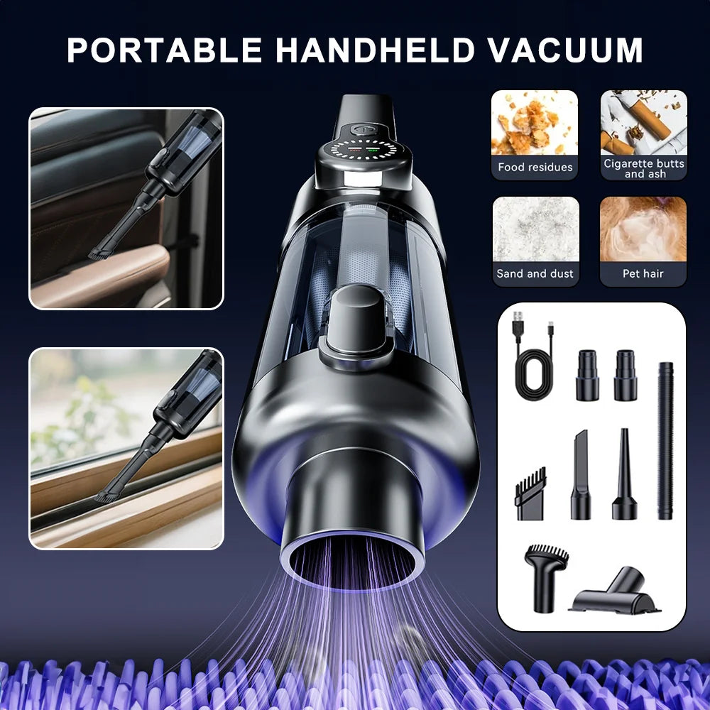 16000Pa Strong Suction Mini Handheld Integrated Blowing And Suction Vacuum Cleaner Wireless High-Power Portable  Vacuum Cleaner