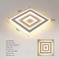 Modern Square LED Ceiling Light,28W Acrylic Ceiling Lamp,White Ceiling Chandelier for Bedroom,Living Room Warm Light 3000K