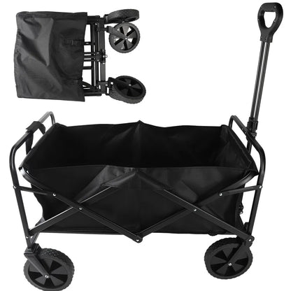 Foldable Portable Picnic Outdoor Camping Cart Heavy Duty Folding Utility Cart Shopping Beach Collapsible Folding Utility Cart