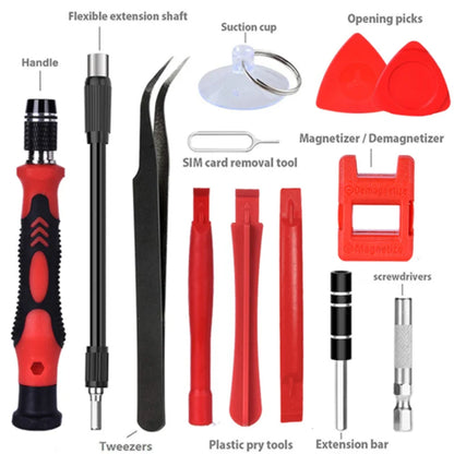 Magnetic Precision Screwdriver Set Electronic Repair Tool Kit Torx Hex Bit Handle  for Computers Laptops Phones Home Diy