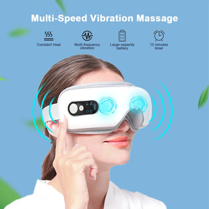 Intelligent Eye Massager Instrument Vibration Eye Care Massager Airbag Compress Three levels of Hot Compress Eye Fatigue Relieve