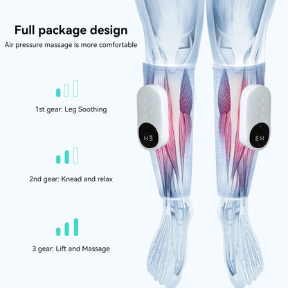 Portable Wireless 360° Air Pressure Calf Massager Eletric Leg Massage Calf And Foot Airbag Compresstion Relax Ergonomic Massager