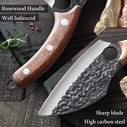 XITUO Handmade Stainless Steel Kitchen Knife Outdoor Portable Cooking Meat Cleaver Chef Knives Boning Knife Fishing Tools