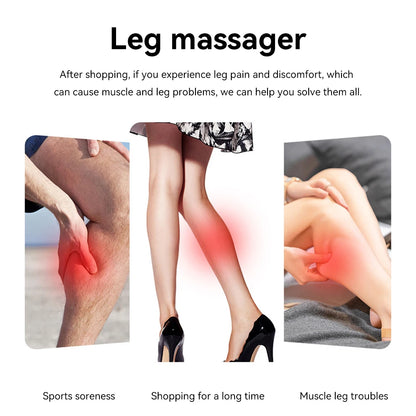 Portable Wireless 360° Air Pressure Calf Massager Eletric Leg Massage Calf And Foot Airbag Compresstion Relax Ergonomic Massager