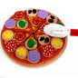 Wooden children's kitchen play house toys puzzle mushrooms pizza Christmas toy gifts