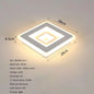 Modern Square LED Ceiling Light,28W Acrylic Ceiling Lamp,White Ceiling Chandelier for Bedroom,Living Room Warm Light 3000K