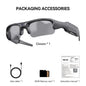 Smart Sunglasses 1080P WiFi Camera Glasses Outdoor Cycling Sports Polarized Lens Smart Security Protection Video Record Glasses