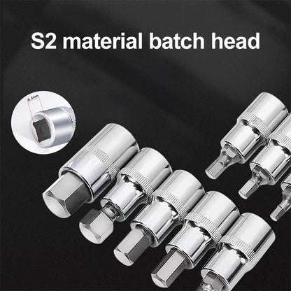 46PCS Ratchet Wrench Tool Set 1/4 Metric Socket Wrench Household Manual Repair Tools for Bike Repair