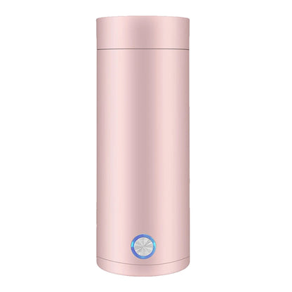 Portable Travel Electric Cup 400ml Stainless Steel Vacuum Insulated Cup Auto Off Electric Kettle Water Boiler for Tea Coffee