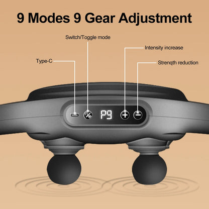 Six Heads Fascia Gun Muscle Massager Gun High Frequency Waist Legs Massage Machine Neck Shoulder Professional Muscle Relaxation