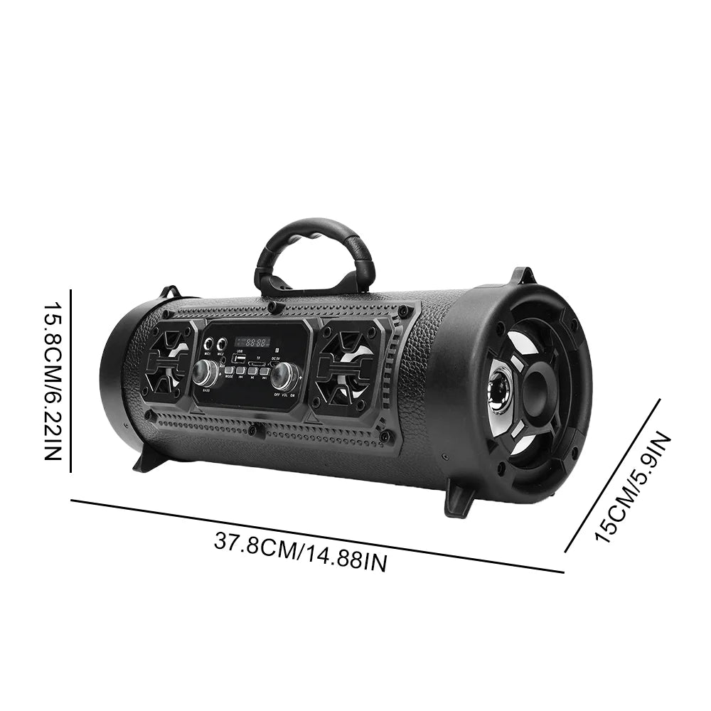 Portable Handheld Wireless Bluetooth Speaker Karaoke Subwoofer Powerful Smart Stereo Speaker For Car Audio Party Beach Camping