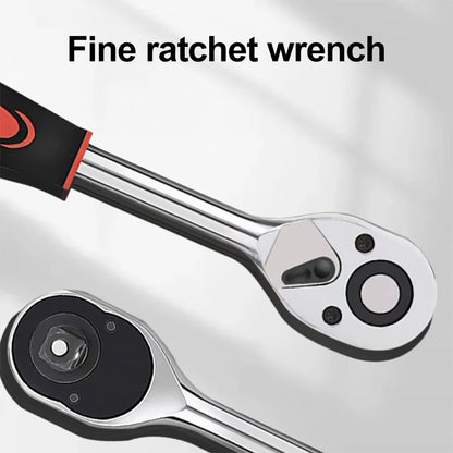 46PCS Ratchet Wrench Tool Set 1/4 Metric Socket Wrench Household Manual Repair Tools for Bike Repair