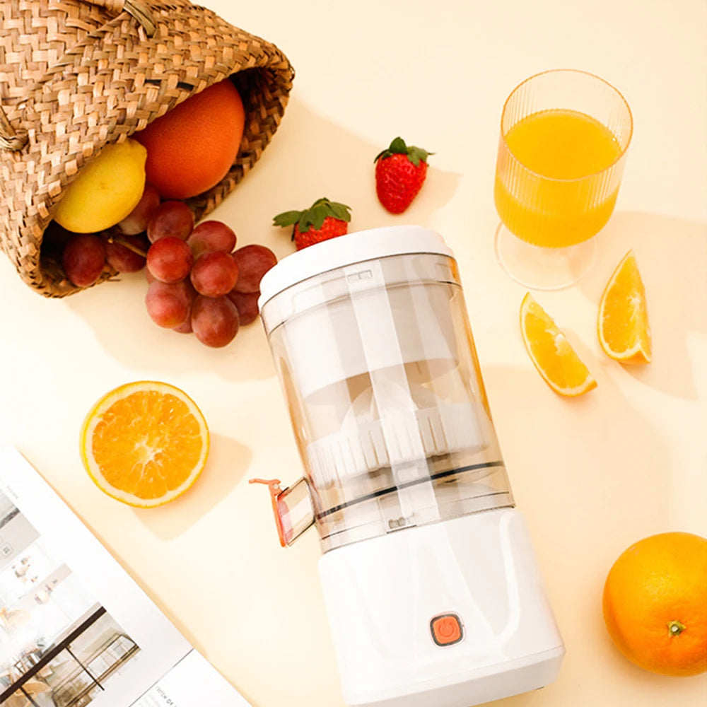 Portable USB Juicer Blender 400ml Pulp-Juice Separator Bidirectional Spiral Extractor Rechargeable Smoothie Maker for Fruits