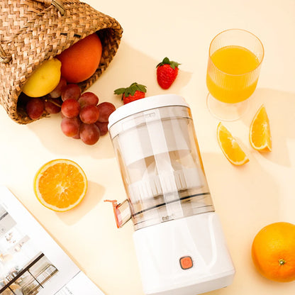 Portable USB Juicer Blender 400ml Pulp-Juice Separator Bidirectional Spiral Extractor Rechargeable Smoothie Maker for Fruits