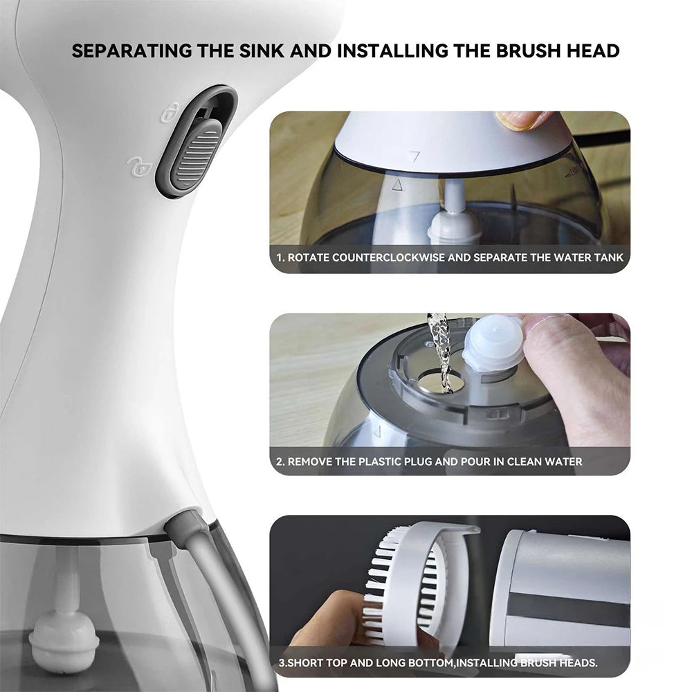 Travel Garment Steamer Handheld Steamer for Clothes 1500W Portable Steamer with 350ml Water Tank Removes Wrinkles