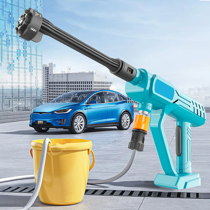 Cordless Pressure Washer, 6-in-1 Nozzle Washer Gun with 2 x 3000mAH Battery 520PSI High Pressure Car Washer Car Floor Cleaner