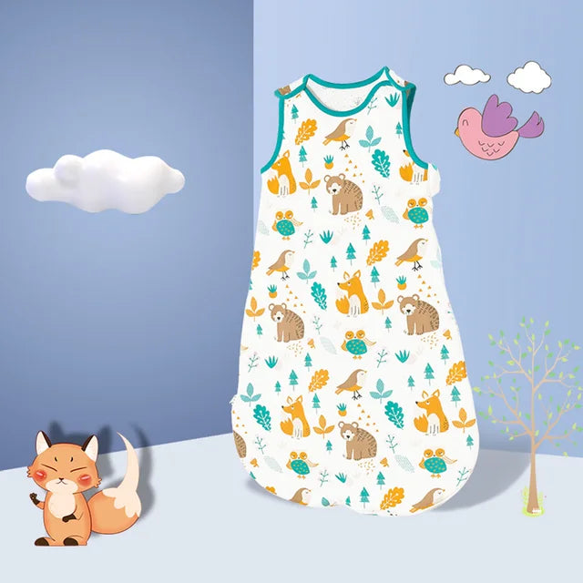 Cotton padded pure cotton swaddle vest for children anti kick and A-class baby sleeping bag