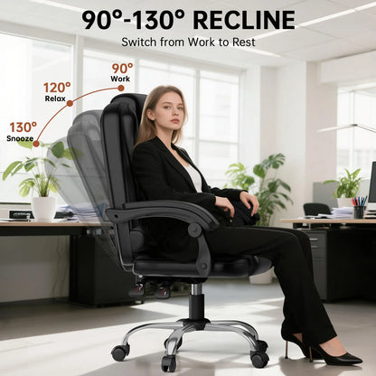 Executive Office Chair High Back Desk Chair Ergonomic Recliner Computer Chair Gaming Chair for Home Office Working