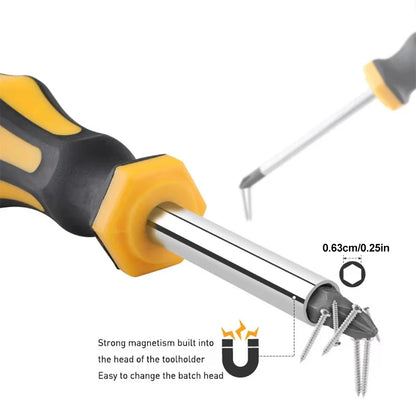 Portable Magnetic Screwdriver Set With Box 43 Pcs Professional Repair Hand Tools For Home Furniture Car Electrical Appliances