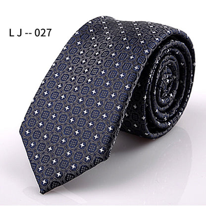 Men's Accessories Men's 6CM Tie Color blocked Adult Business Casual Tie
