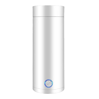 Portable Travel Electric Cup 400ml Stainless Steel Vacuum Insulated Cup Auto Off Electric Kettle Water Boiler for Tea Coffee