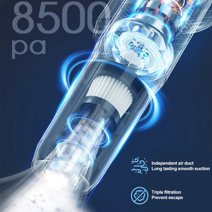 Handheld Putter Vacuum Cleaner With Floor brush Wide-edge NozzleMite Removal Dust Removal Floor Cleaning Sofa USB Charging