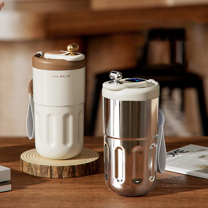 Digital Display Stainless Steel Coffee Insulated Cup 410ml