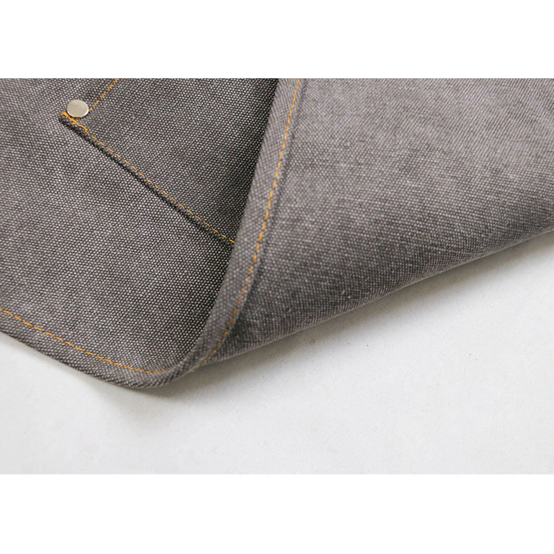 Apron denim workwear with logo printing