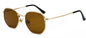 Men Sunglases Sun glasses NEW Women Metal Frame Fishing Glasses Gold tea Eyewear lentes de sol hombre okulary UV400