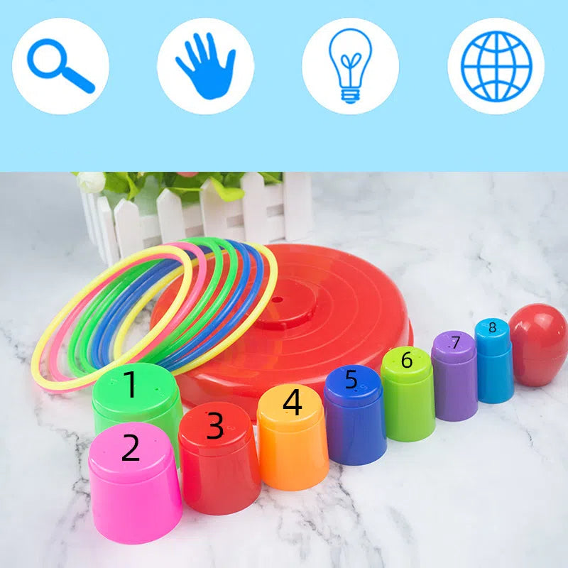 Creative Stacking Music Set Circle Toy Large Parent Child Throwing Ring Children's Stress Relieving Toy