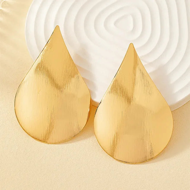Simple Geometric Drop Metal Stud Earrings For Women Holiday Party Gift  Jewelry Ear Accessories
