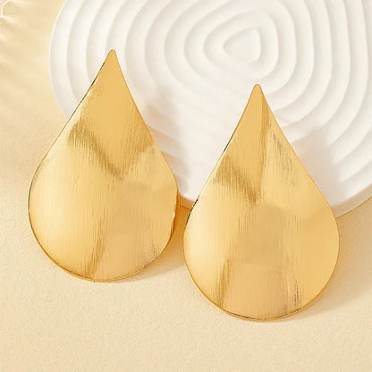 Simple Geometric Drop Metal Stud Earrings For Women Holiday Party Gift  Jewelry Ear Accessories